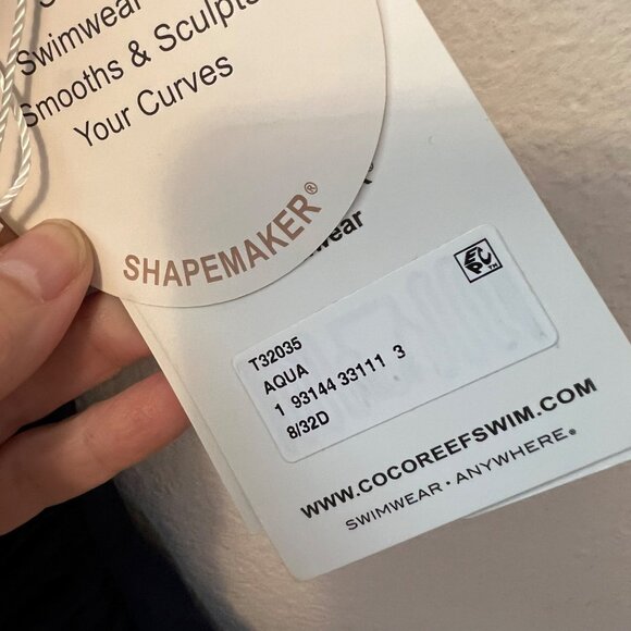 Coco Reef Navy Underwire Shapemaker Ruched Swimsuit NWT Size 8 - Picture 13 of 13